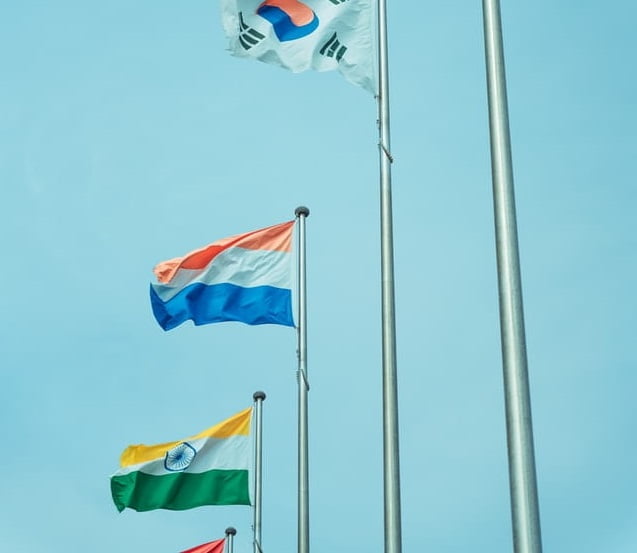 Flags in Olympics 2020 